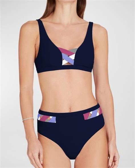 VALIMARE Martinique Bikini Top In Blue Lyst