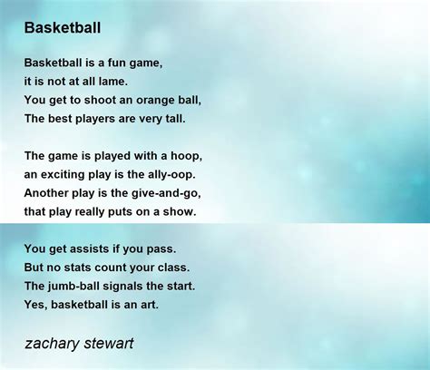 Basketball - Basketball Poem by zachary stewart