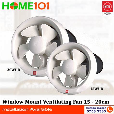 KDK Window Mounted Ventilating Fan 15cm 20cm 15WUD 20WUD