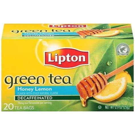 Lipton Honey Lemon Decaffeinated Green Tea Bags 25 G 3 99 Eur