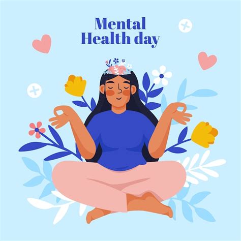 Free Vector | Flat illustration for world mental health day awareness