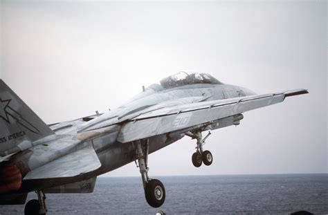 A Fighter Squadron Vf F A Tomcat Aircraft Is Launched From