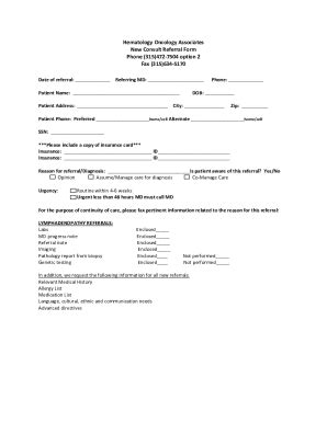 Fillable Online Outpatient SRCC Referral Form FAX TO 905 952 2820