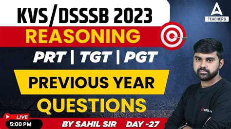 Kvs Preparation Kvs Prt Tgt Pgt Reasoning Previous Year