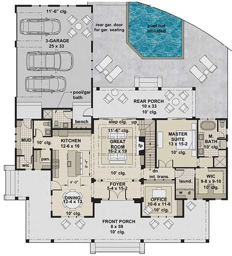 Misty Falls House Plan Two Story House Plan Modern Farmhouse Design