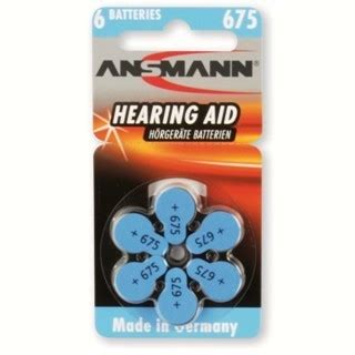 Ansmann Hearing Aid Alkaline Zinc Air Batteries