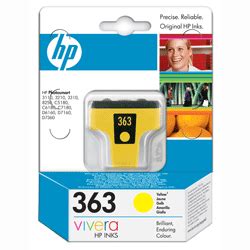 Original HP 363 Yellow Ink Cartridge C8773E