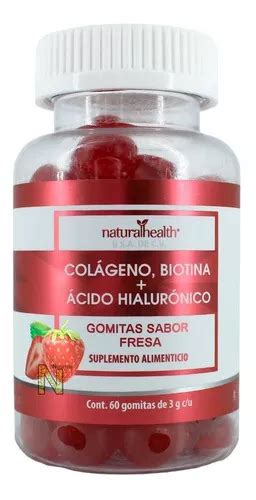 Suplemento En Gomitas Natural Health Gomitas Sabor Fresa Colageno