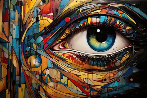 Premium Ai Image Captivating Artwork Vibrant Colorful Eye Catching