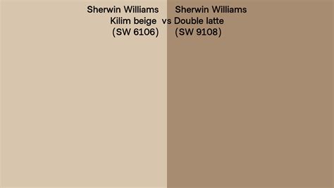 Sherwin Williams Kilim Beige Vs Double Latte Side By Side Comparison