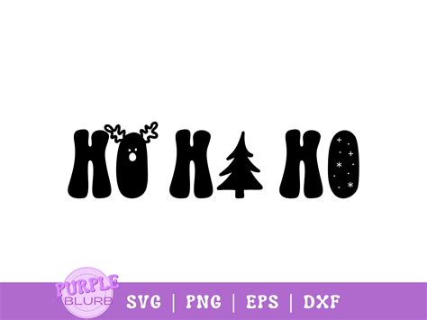 Ho Ho Ho Svg Png Hohoho Svg Files Round Ornament Svg Christmas Vibes