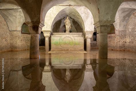 Flooded Crypt At The Church Of San Zaccaria Chiesa Di San Zaccaria In