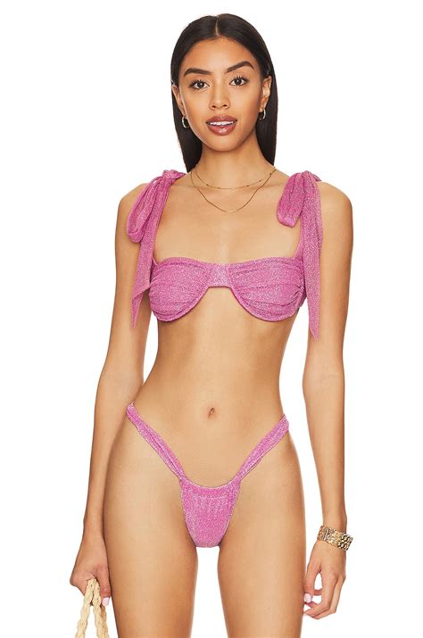 Beach Riot Drea Top In Fuchsia Purple Shine Revolve