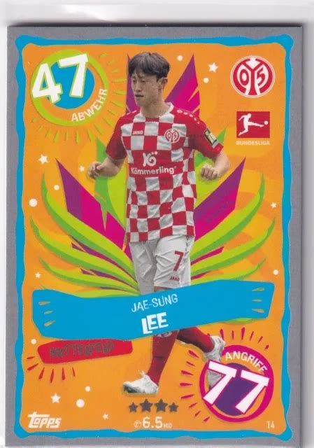 TOPPS 2023 2024 MATCH Attax Bundesliga 23 24 Samba Carte No 14 Jae