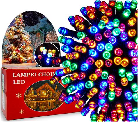 Lampki CHOINKOWE 300 LED MULTIKOLOR Zewnetrzne Wewnetrzne Z