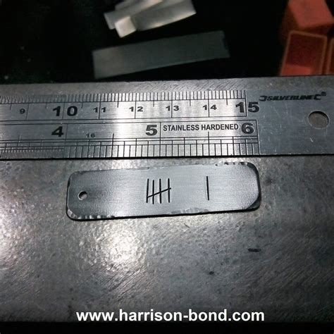 Iron 6th Anniversary Tally Marks Harrison Bond