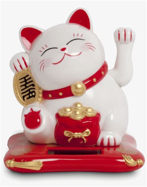 Lucky Cat Solar Maneki Neko Transparent PNG 1084x1324 Free