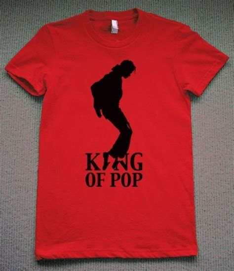 Michael Jackson Womens T Shirt Red S M L Xl American