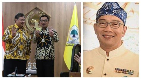 Airlangga Beri Sinyal Ridwan Kamil Maju Di Pilgub Jabar Ini Alasannya