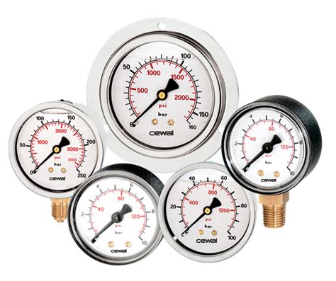 Glycerine Pressure Gauge All Stainless Steel D Axial Connection