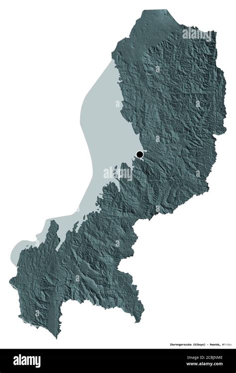 Forma De Iburengerazuba Provincia De Ruanda Con Su Capital Aislada