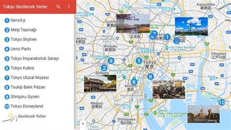 Tokyo Gezilecek Yerler Haritası 2020 Gezilecek Yollar