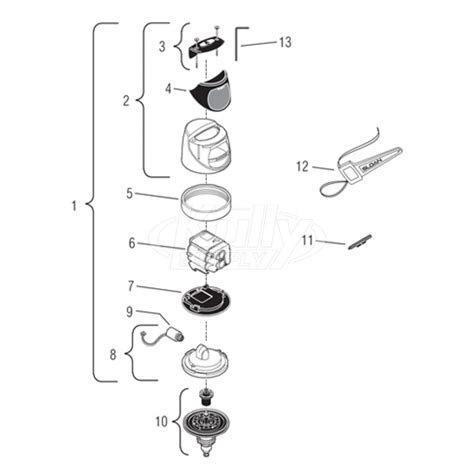 Sloan G2 Flushometer Parts Breakdown | SloanPlumbingParts.com