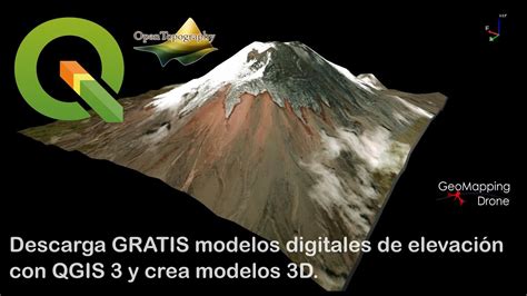 Descarga GRATIS modelos digitales de elevación con QGIS 3 y crea