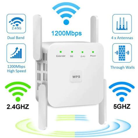 répéteur WiFi 5G sans fil 1200Mbps longue portée Web Game