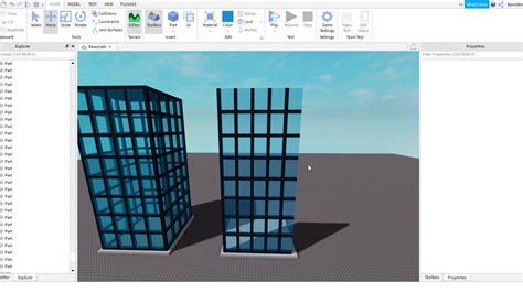 How To Make A Glass Building On Roblox Studio YouTube