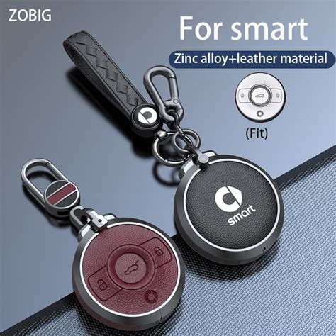 ZOBIG For Smart Key Fob Cover Key Fob Case For Smart Fortwo Smart