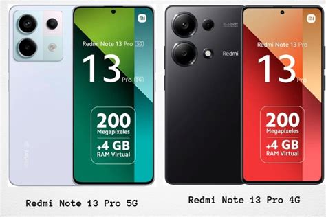 Comparativa Redmi Note 13 Pro 5G vs 4G diferencias opiniones cuál