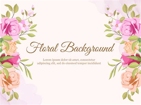 Wedding Floral Banner Background Design Graphic by lukasdediz ...