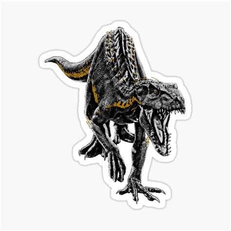 Indoraptor Sticker For Sale By PutnamBurnings Redbubble