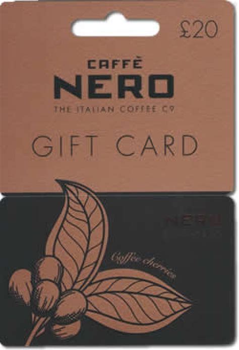 Uk Caffé Nero T Card T Card Ts Buy