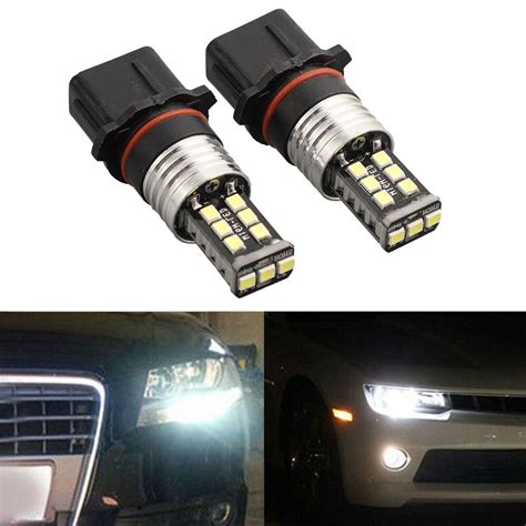 High Quality Fog Lights 2x 12V DC Universal 15LED White Daytime Running