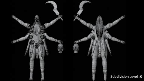 Maa Goddess Kali 3d Model Turbosquid 1659834