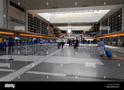 Partial interior view, Los Angeles International Airport, California ...