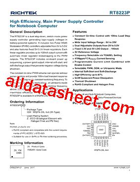 RT8223P Datasheet(PDF) - Richtek Technology Corporation