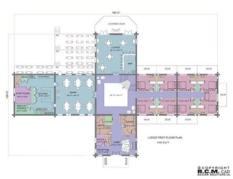 Lodge floor plans, House floor plans, Hotel design architecture