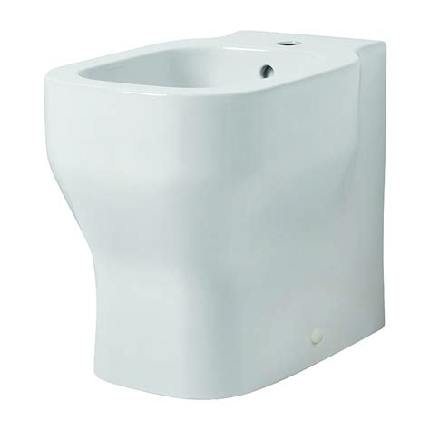 BIDET AZZURRA SERIE GLAZE A TERRA FILO MURO IN CERAMICA BIANCA