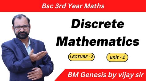 Discrete Mathematics Lecture 2 Principle Of Mathematical Induction For Bsc3rd Year Youtube