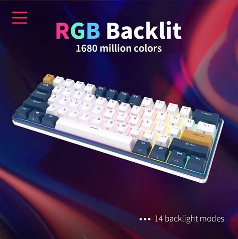 Rk Royal Kludge Plus G Wireless Bluetooth Usb C Three Mode Hot Swap Rgb Backlit Mini