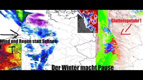 Tief bringt zunächst erneut Glätte danach Tauwetter samt Wind und