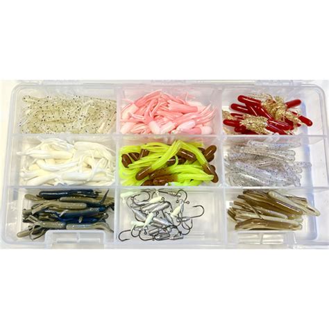 180 Piece Mini Jig Box, Ice-Fishing Colors with Glow | Sierra Slammers