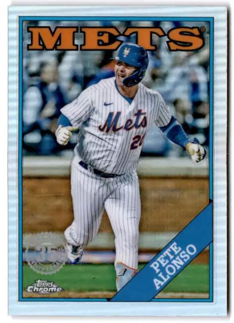 2023 TOPPS CHROME 1988 réfracteur de baseball 88BC 6 Pete Alonso Mets