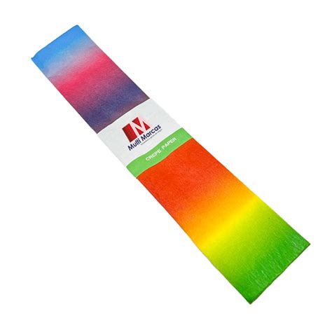 Rollo de Papel Crepé 50 x 150 cm con diseño Arcoiris