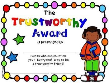 Editable End Of The Year Awards Certificates Character Traits For Rd