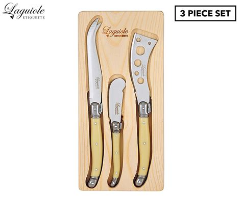 Laguiole 3 Piece Cheese Knife Set Ivory Catch Co Nz