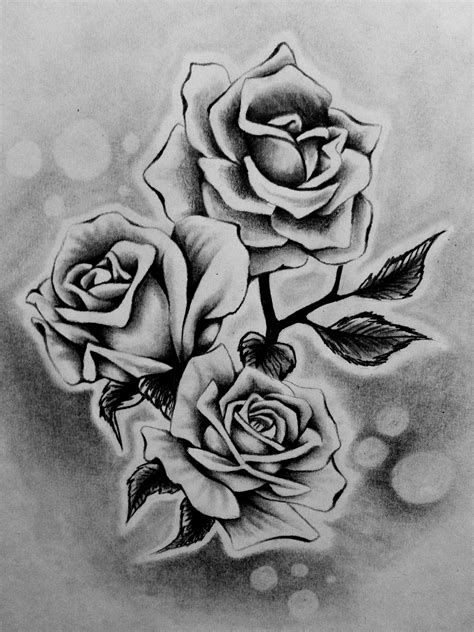 Rose Tattoo Sketches : Inez Janiak rose tattoo | Sketch style tattoos ...